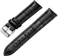 bocci 20mm leather watch black logo