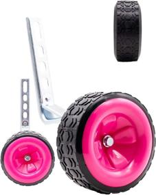 img 2 attached to MOL Bicycle Tank Training Wheels: Enhanced Strength Design with Metal Reinforcement, Adjustable for 16-22 inch Kids Bikes