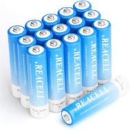 🔋 reacell aaa rechargeable batteries: high capacity 1100mah ni-mh low self discharge, 16-pack logo
