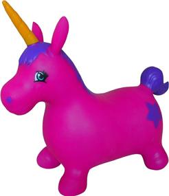 img 4 attached to 🦄 Inflatable Unicorn Bouncer: Perfect for Pogo Sticks & Hoppers - AppleRound Sports & Outdoor Play