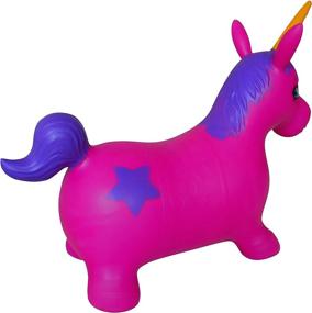 img 1 attached to 🦄 Inflatable Unicorn Bouncer: Perfect for Pogo Sticks & Hoppers - AppleRound Sports & Outdoor Play