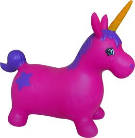 img 2 attached to 🦄 Inflatable Unicorn Bouncer: Perfect for Pogo Sticks & Hoppers - AppleRound Sports & Outdoor Play