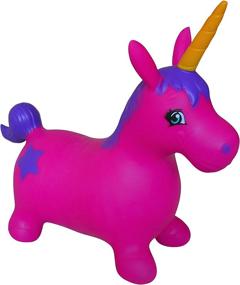 img 3 attached to 🦄 Inflatable Unicorn Bouncer: Perfect for Pogo Sticks & Hoppers - AppleRound Sports & Outdoor Play