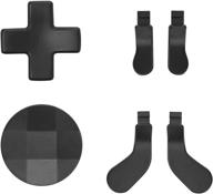 🎮 tomsin metal d-pads and paddles for xbox elite controller series 2 & series 1: stainless steel replacement parts, black logo