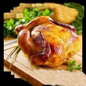 img 1 attached to 🍗 BBQ Beer Can Roaster - Enjoy the Perfectly Roasted Beer Can Chicken with Stainless Steel Roaster, Detailed Instructions, and Scrumptious Recipes!