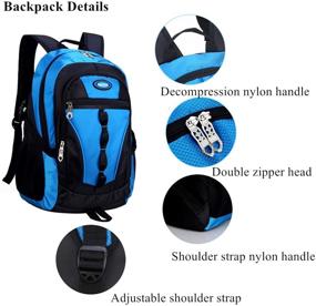 img 1 attached to 🎒 Waterproof VIDOSCLA Elementary Daypack Knapsack Backpacks for Kids - Ideal Choice in Kids' Backpacks for Outdoor Activities