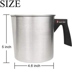 img 3 attached to EricX Light Candle Making Pouring Pot - 2 lbs Double Boiler Wax Melting Pot with Dripless Pouring Spout & Heat-Resisting Handle - Aluminum Construction Candle Making Pitcher