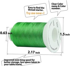 img 1 attached to 🧵 Simthread 63 Brother Colors Polyester Embroidery Thread: High-Quality 1000M(1100Y) Big Spool for Brother, Babylock, Husqvarna and More