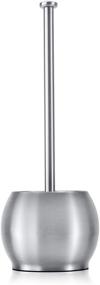 img 3 attached to ToiletTree Products Stainless Steel Modern Deluxe Freestanding 🚽 Toilet Plunger - 6.5” x 6.5” x 18.5” Plunger