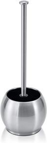 img 4 attached to ToiletTree Products Stainless Steel Modern Deluxe Freestanding 🚽 Toilet Plunger - 6.5” x 6.5” x 18.5” Plunger