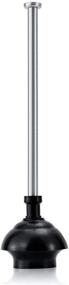 img 2 attached to ToiletTree Products Stainless Steel Modern Deluxe Freestanding 🚽 Toilet Plunger - 6.5” x 6.5” x 18.5” Plunger