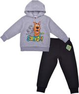 scooby doo hoodie and jogger pant set - 2-pack comfy active wear for toddlers logo