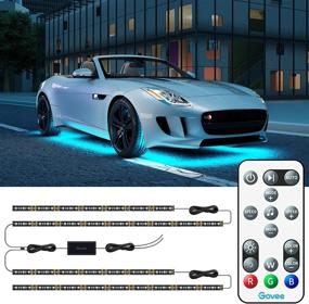 img 4 attached to 🚗 Govee Car RGB Exterior Lights with Remote Control, 32 Color Changing Underlights for Cars, SUVs, Trucks, 7 Scene Modes, Music Mode, Dimmable 2 Lines Design, DC 12-24V