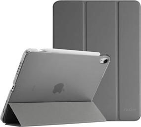 img 4 attached to ProCase iPad Air 4 Case - 10.9 Inch 2020 iPad Air 4th Generation A2316 A2324 A2325 A2072 Slim Stand Protective Smart Cover - Grey