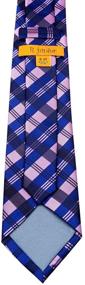 img 1 attached to 👔 Trendy Tartan Plaid Woven Boy's Tie for 8-10-Year-Olds