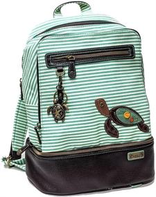 img 4 attached to Chala Striped Detachable Stripe Backpack: Stylish and Practical