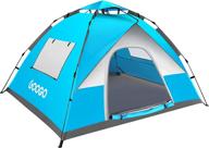 🏕️ googo camping pop up tent: easy set up, rainfly, uv protection for hiking & mountaineering логотип