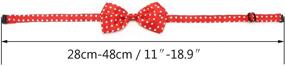 img 2 attached to 🎀 Segarty Dog Bow Ties - Bulk Pet Neck Bows Set of 40 with Adjustable Collar, Perfect for Christmas, Birthdays, Holidays, Valentine's Parties, Dog Photography - Ideal Gift Accessory for Puppies, Dogs, and Cats