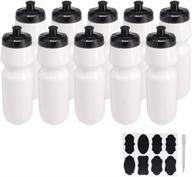 🥤 belinlen 10 pack 27 oz sports squeeze water bottles- bpa free, ideal for sports and fitness, includes 16 chalk labels and 1 pen logo