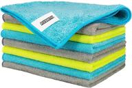 🧺 8-piece fixsmith microfiber cleaning cloth set - 12x16in, multi-functional & highly absorbent towels logo