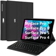 microsoft surface pro 7 case with keyboard，keyboard case for microsoft surface pro 7 (2019/surface pro 6 (2018) / surface pro 5(2017)/ surface pro 4 (2015) 12 logo