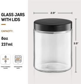 img 3 attached to Get 12 Durable 8 OZ Thick Glass Pieces in a Pack