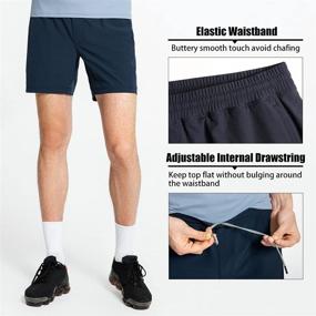 img 2 attached to 🏃 Maamgic Men's 5-inch Gym Running Shorts - 2-in-1 Quick Dry Workout & Athletic Shorts for Men