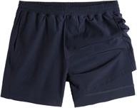 🏃 maamgic men's 5-inch gym running shorts - 2-in-1 quick dry workout & athletic shorts for men logo