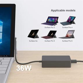 img 2 attached to AYNEFF Surface Charger 36W: Powerful and Versatile Charger for Surface Pro 3/4/5/6, Surface Laptop, Surface Go – Includes USB Port for Added Convenience