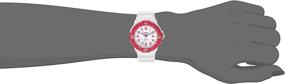 img 2 attached to Casio Ladies LRW200H-4BV: Sporty 3-Hand Analog White Dial Watch for Women