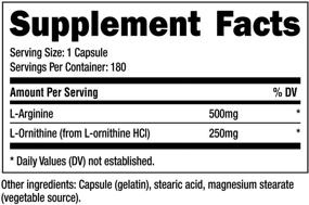 img 3 attached to 💊 Оптимизированная формула Nutricost L-Arginine L-Ornithine - 750 мг | 180 капсул