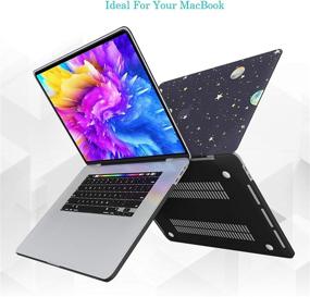 img 1 attached to 🌌 Ultra Thin MacBook Air 11 Inch Case with Keyboard Cover & Screen Protector - Only for Mac Air 11" 2012-2015 (A1465/A1370) - Starry Night