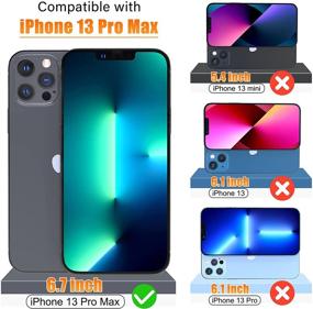 img 3 attached to 🔒 Приватный защитный экран для iPhone 13 Pro Max 6.7 дюймов [2 штуки] - UniqueMe Закаленное стекло с антивыглядывающей функцией [Простая установка] HD прозрачность, антицарапинки, нет пузырей