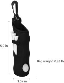 img 1 attached to 🏌️ ASENVER Golf Ball Carry Bag: Lightweight and Portable Storage Solution for 3 Balls and 3 Tees