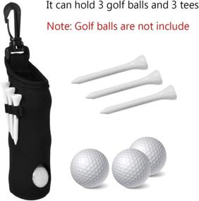 img 2 attached to 🏌️ ASENVER Golf Ball Carry Bag: Lightweight and Portable Storage Solution for 3 Balls and 3 Tees