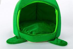 img 1 attached to 🦖 Washable Dinosaur Cat Bed with Cover - Cozy Cave House for Small Pets - Ideal for Cats and Dogs - Up to 8lbs