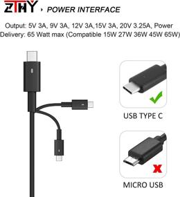 img 2 attached to ⚡ Dell 65W USB-C Type C AC Adapter Laptop Charger for Latitude 5290 7200 7210 7400 7389 7390 2-in-1 7300 7320 7310 5320 7275 7370 XPS 13 9300 9310 9360 9365 9370 9380 LA65NM170 Power Supply