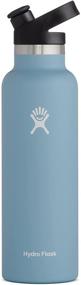 img 1 attached to 21 oz. Stainless Steel Hydro Flask Standard Mouth Water Bottle with Sport Cap - Reusable, Vacuum Insulated