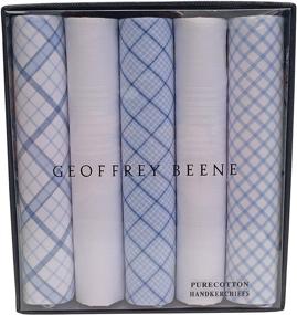 img 3 attached to 👔 Navy Pack of Geoffrey Beene Handkerchiefs
