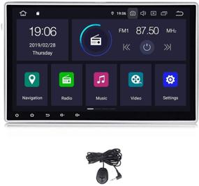 img 4 attached to 🚗 10.1 Inch IPS Screen Car Stereo with Android 10.0 OS, DSP, 2GB RAM, Bluetooth, WiFi, and Map Update - Universal Car Multimedia Navigation 1Din Touch Screen Car Radio with Mic