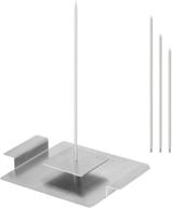 🌮 vertical stainless steel tacos al pastor skewer - brazilian barbecue tools, doner kebab skewer stand, yidada gaucho skewer hack logo