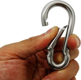 img 3 attached to Outmate Stainless Carabiner Seawater Keychain