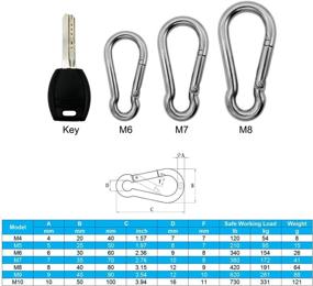 img 2 attached to Outmate Stainless Carabiner Seawater Keychain