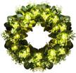 naysaye artificial green wreaths front logo