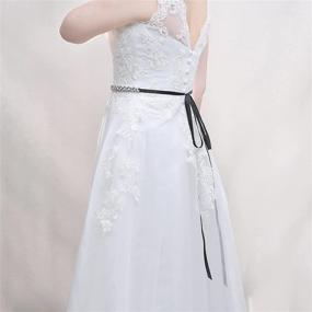 img 1 attached to HONGMEI Rhinestone Wedding Handmade Bridesmaid