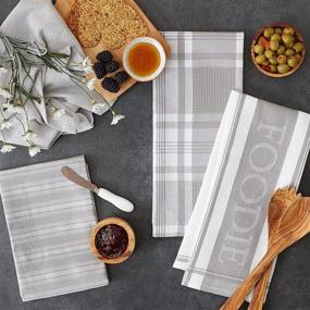 img 1 attached to DII Everyday Collection Foodie Kitchen Set, Dishtowel, Granite 4 Piece: A Perfect Addition to Upgrade your Culinary Game!