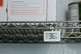 img 1 attached to Escali DHF1 Digital Refrigerator/Freezer Thermometer with Large LCD Display, -4/80F Degree Range, in White