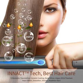 img 1 attached to NITION Professional Straightener Straightening 265°F 450°F Hair Care