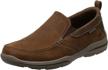 skechers mens relaxed fit slip men's shoes and loafers & slip-ons logo