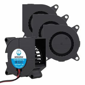 img 4 attached to 🔌 WINSINN 40mm Blower Fan 24V Dual Ball Bearing 4020 40x20mm Turbo Brushless - High Speed (Pack of 4Pcs) - Efficient Cooling Solution for Electronics and 3D Printers